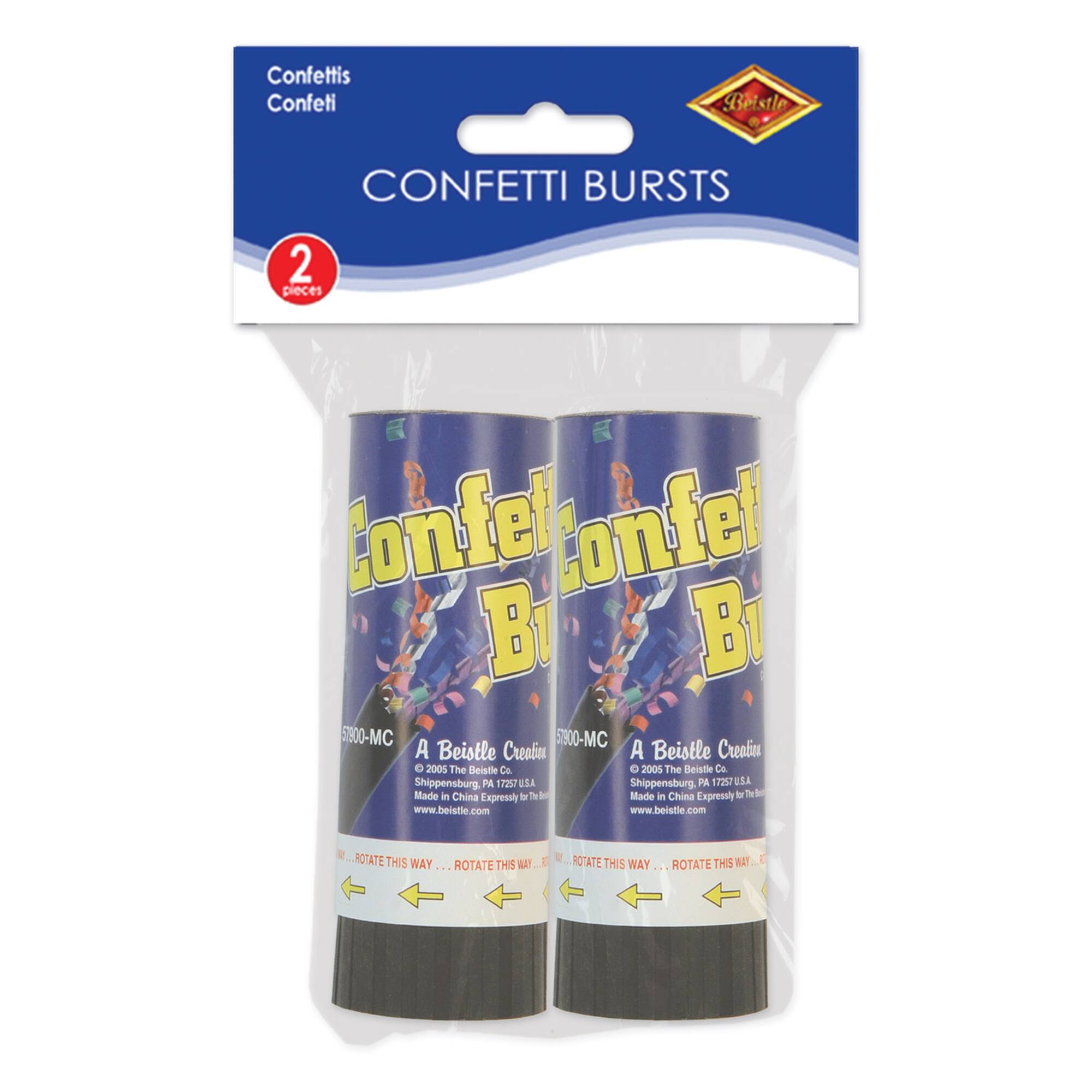 Beistle Multicolor Confetti Bursts Packs, 6ct.